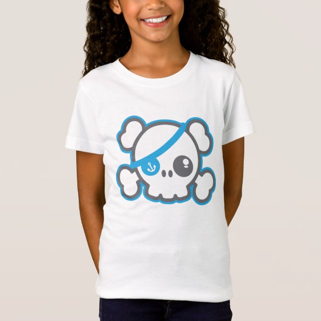 Camiseta Kawaii Pirate Skull Clothing (Frente)