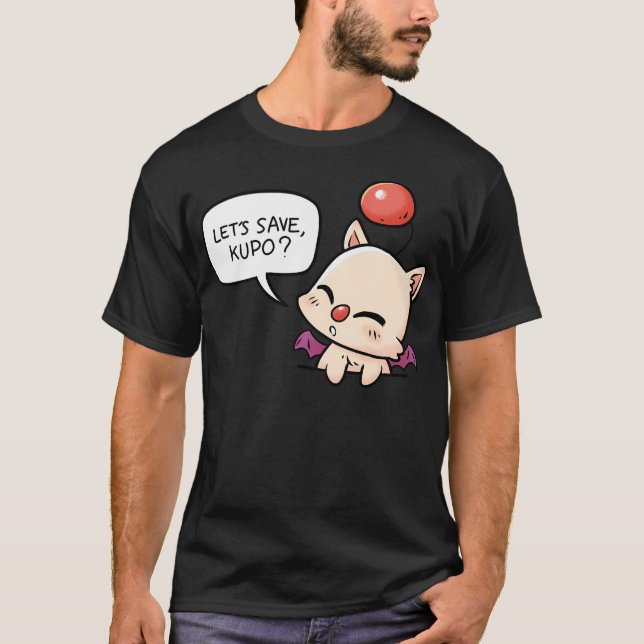 Camiseta Kawaii Pocket Moogle Save Kupo Mog (Frente)