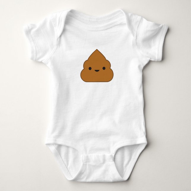 Camiseta Kawaii Poop Baby Bodycase (Frente)