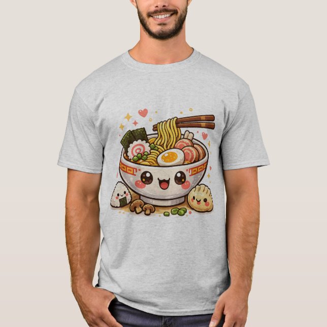 Camiseta Kawaii Ramen Bowl T‑Shirt (Frente)