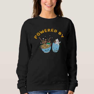 Camiseta Kawaii Ramen & Cat Design   Ramen Powered e Cat