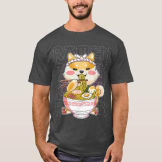 Camiseta Kawaii Ramen Japonês Noodles Cute Hedgehog
