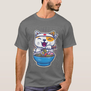 Camiseta Kawaii Ramen Japonês Noodles Cute Noodles