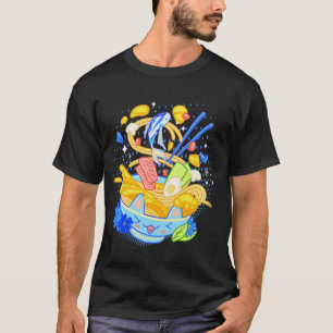 Camiseta Kawaii Ramen Noodle Bowl Otaku Japonês