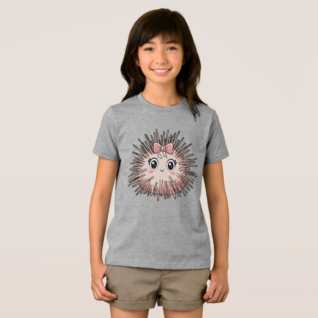 Camiseta Kawaii Sea Urchin (Frente Completa)