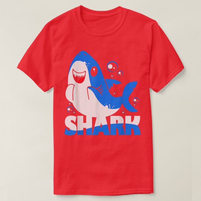 Camiseta Kawaii Shark (Frente do Design)