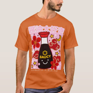 Camiseta Kawaii Soy Sauce Cute I Love Shoyu Japonês tot