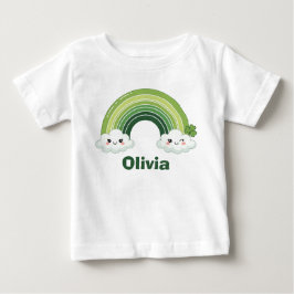 Camiseta Kawaii St. Patrick’s Day Green Rainbow