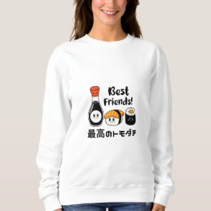 Camiseta Kawaii Sushi Amigos Japão
