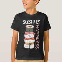 Kawaii Sushi Happy Anime Comida Japonesa Bonita