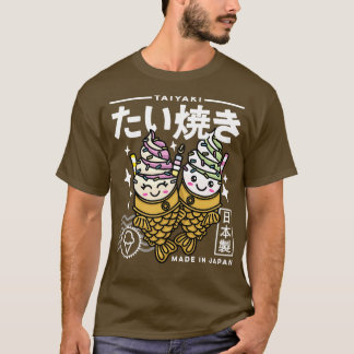 Camiseta Kawaii Taiyaki Comida Japonesa, Retro Estético Bon
