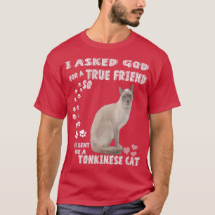 Camiseta Kawaii Tonk Kitten Dizendo Impressão-Mãe, Tonk Bon