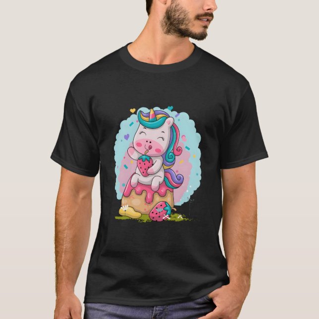 Camiseta Kawaii Unicorn (Frente)