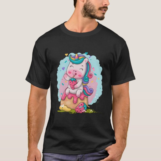 Camiseta Kawaii Unicorn (Frente)