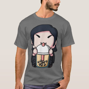 Camiseta Kawaii Vampire Halloween Boba Milk Tea Bubble Tea 