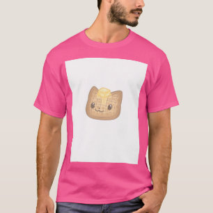 Camiseta Kawaii Waffle Cat (Singular)