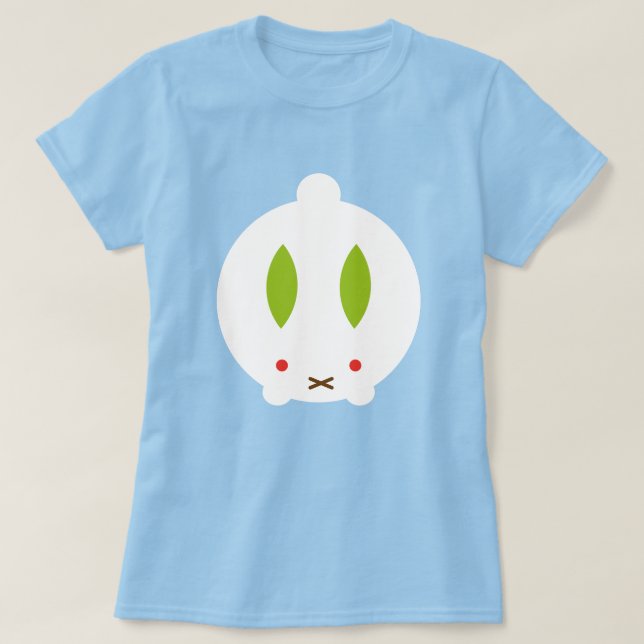 Camiseta Kawaii Winter Snow Bunny (Frente do Design)