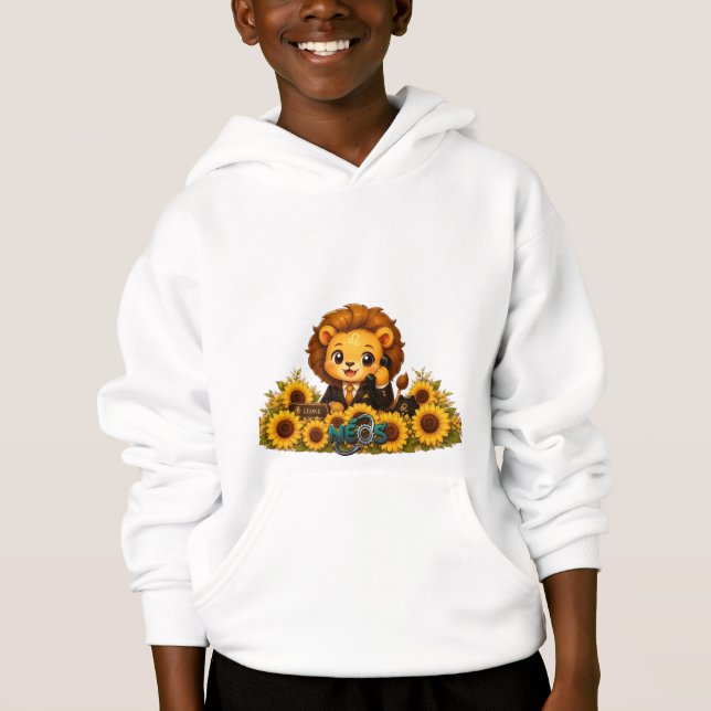 Camiseta Kawaii Zodíaco Neos Leão (Frente)