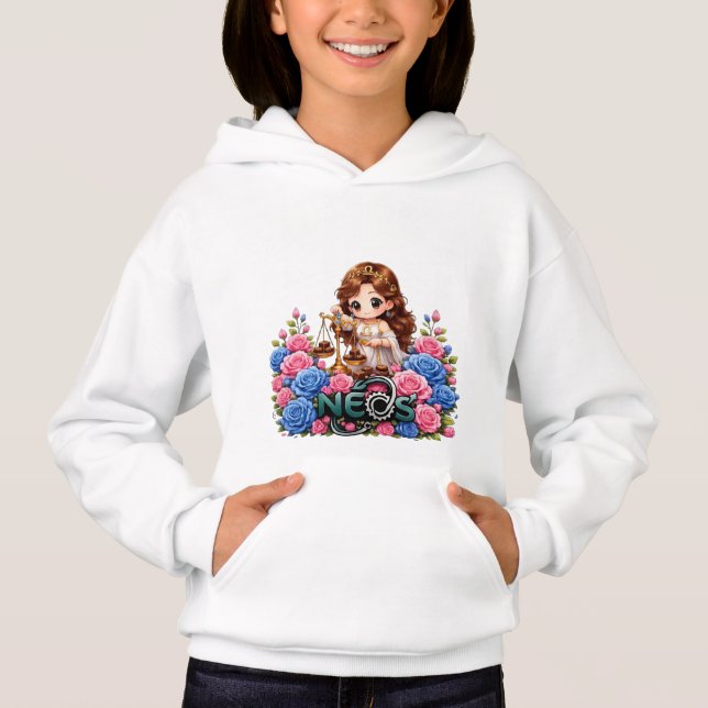 Camiseta Kawaii Zodíaco Neos Libra (Frente)