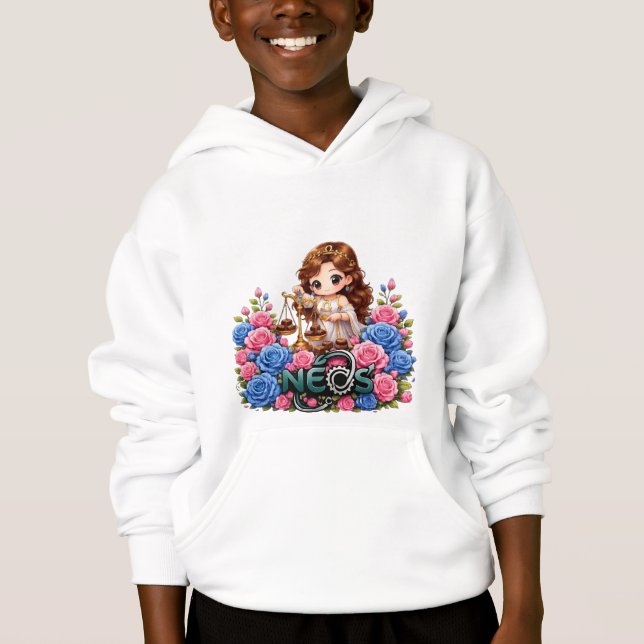 Camiseta Kawaii Zodíaco Neos Libra (Frente)