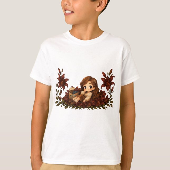 Camiseta Kawaii Zodíaco Neos Virgem (Frente)