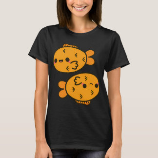 Camiseta Kawaii zodíaco-Peixes