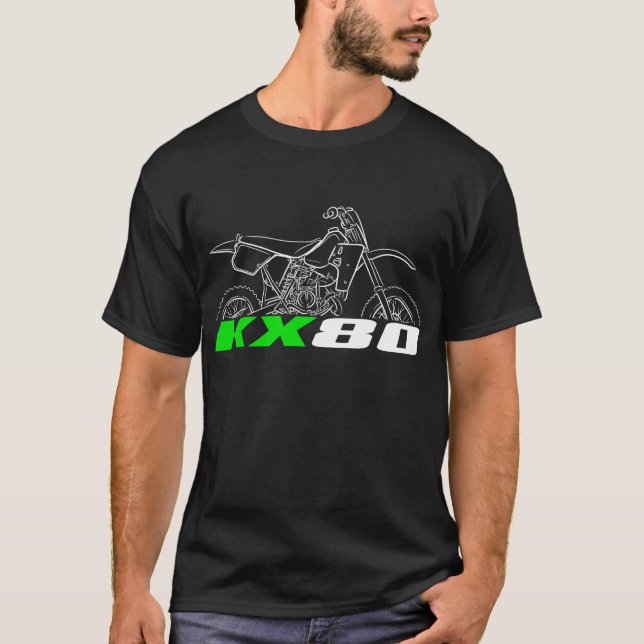 Camiseta Kawasaki KX80 1986-1987 (Frente)