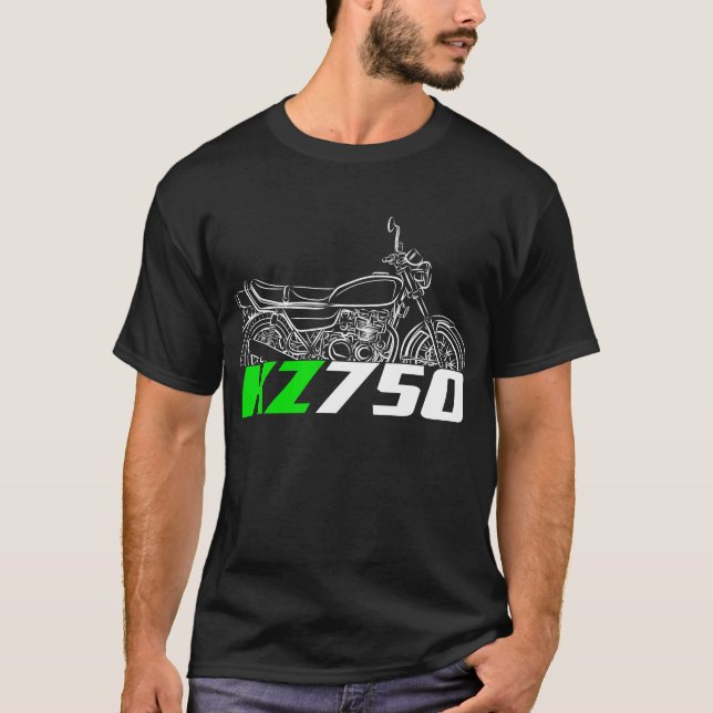 Camiseta Kawasaki KZ750B 1976-1980 (Frente)