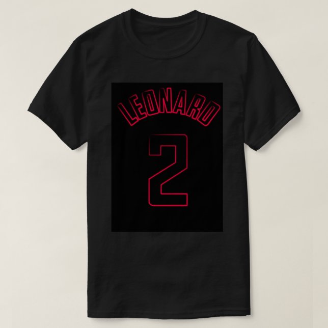 Camiseta Kawhi Leonard n.o 2 (Frente do Design)