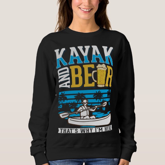 Camiseta Kayak And Beer Kayaker Kayak (Frente)