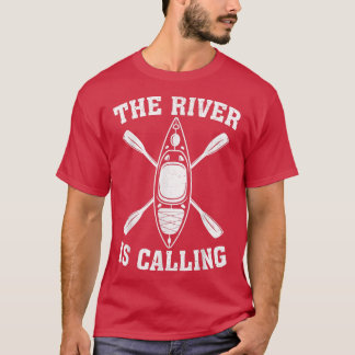 Camiseta Kayak Boat Kayaker Engraçado O Rio Chama Kaya