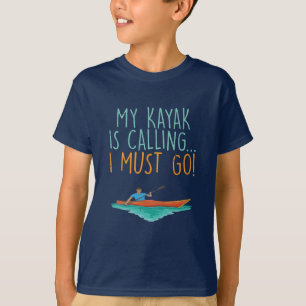 Camiseta Kayak engraçado Meu kayak está me chamando