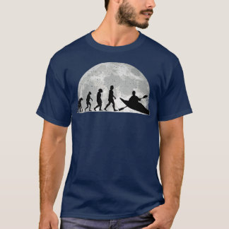 Camiseta Kayak Evolution Moon Kayakers Paddling canoe