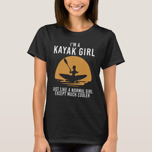 Camiseta Kayak For Women Girls Kayaking Kayak  9 (Frente)