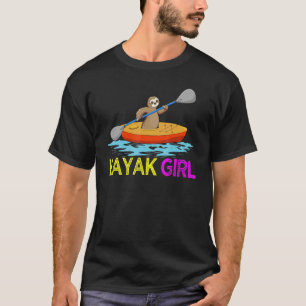 Camiseta Kayak Girl Kayak Sloth Kayaking