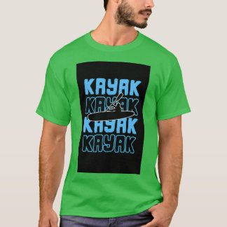 Camiseta Kayak Kayaker Kayaking Rafando Canoagem de remada