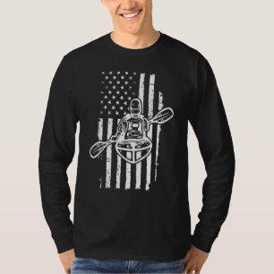 Camiseta Kayak Kayaking Barco Verão Vestuário De Teto Gráfi