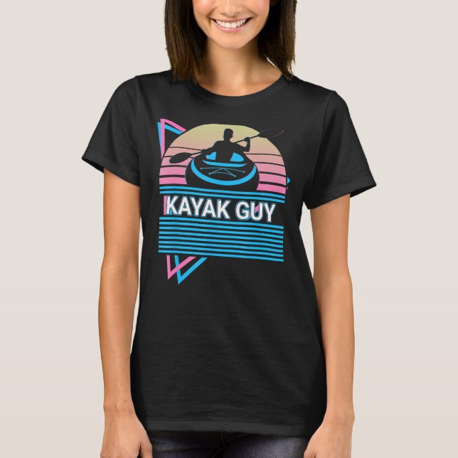 Camiseta Kayak Kayaking Retro Kayak Guy (Frente)
