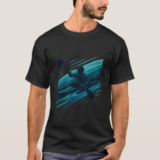 Camiseta Kayak Linhas de Velocidade do Caiaque Cross