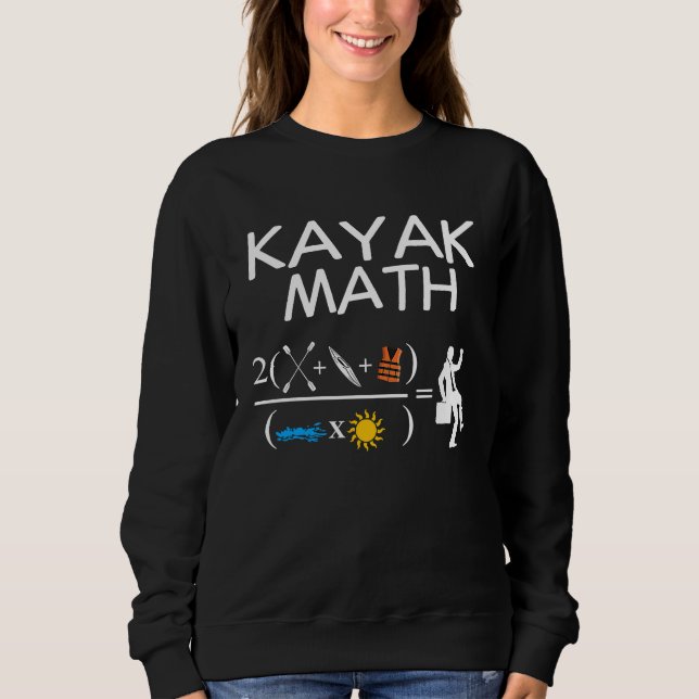 Camiseta Kayak Math Kayaking Kanuing Canoeing Paddle Boatin (Frente)
