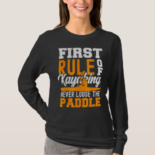 Camiseta Kayak Para Homens Que Kayaking Canoam As Mulheres 