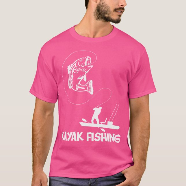 Camiseta Kayak, Pesca De Anglas De Pesca (Frente)