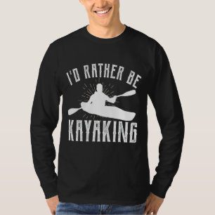 Camiseta Kayak Rafando Adultos Mulheres Homens Paddle Kajak