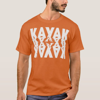 Camiseta Kayak - Tipografia Branca em Despressão