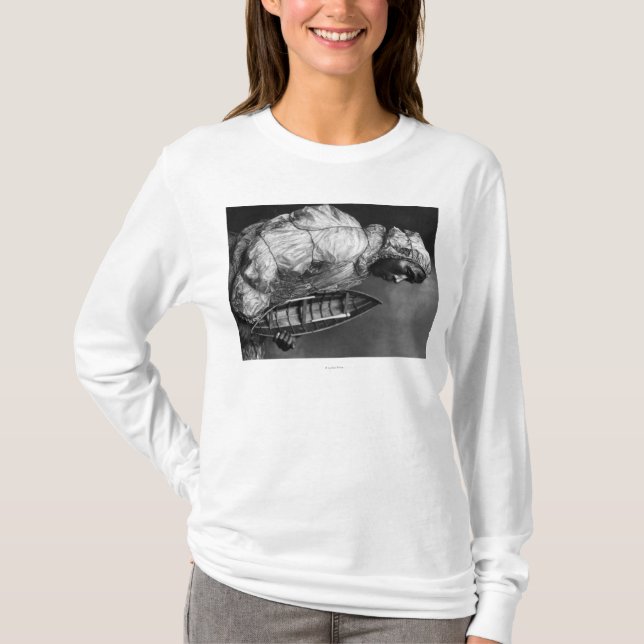 Camiseta Kayaker que veste a jaqueta impermeável com barco (Frente)