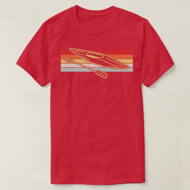 Camiseta Kayaking Canoagem Retro 4 (Frente do Design)