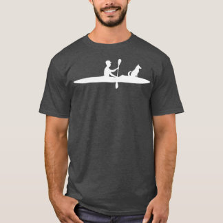 Camiseta Kayaking com o cão Funny Kayak Lover Ideia do pres