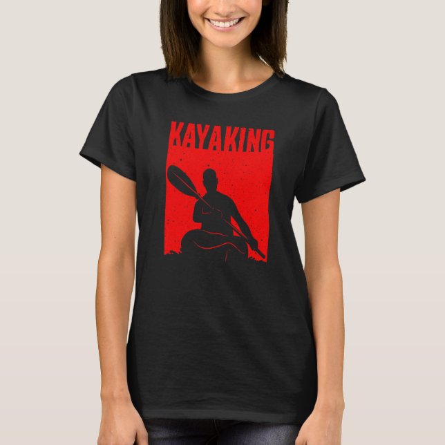 Camiseta Kayaking For Men Women Kayak Rafting Row   5 (Frente)