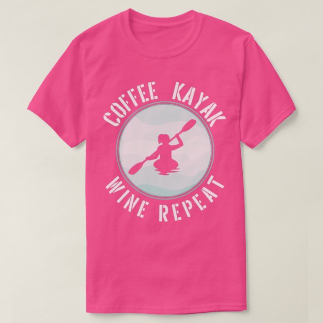 Camiseta Kayaking Gear Kayakers Café Kayak (2) (Frente do Design)