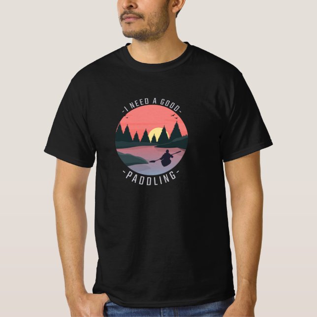 Camiseta Kayaking Kayak Paddling (Frente)